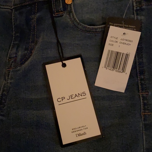 NWT CP Ankle skinny jeans with lace-up legs. Size 1. - Picture 2 of 5